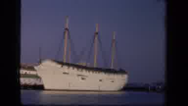 Washington DC USA (1943): Cool Looking Ship Sitting At The Dock On The Water On A