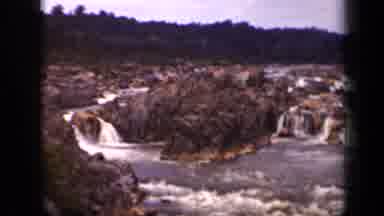 Washington DC USA (1943): A Beautiful Cascading Waterfall With Rustic Mountains
