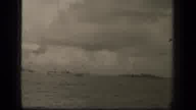 Leyte Gulf Philippines (1944): Warship Fleet Traveling Across Open Waters