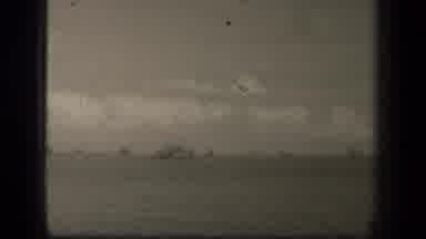 Leyte Gulf Philippines (1944): Expansive View Of Water With Trees In The