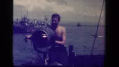 Leyte Gulf Philippines (1944): The Man Was Flashing The Light On The Ocean For