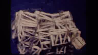 Leyte Gulf Philippines (1944): Wooden Crates Suspended From A Large Rope Being