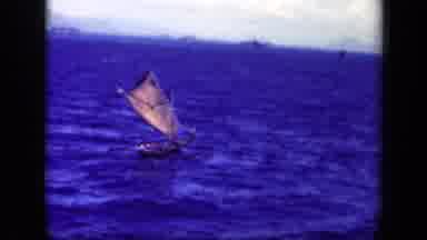 Leyte Gulf Philippines (1944): Sail Boat On The Water