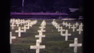 Papua New Guinea (1944): A Large Field Full Of Crosses Marking Burial Places At A