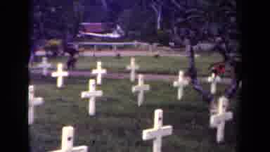 Papua New Guinea (1944): Wooden Crosses Guard The Remain Of Unforgotten Souls In
