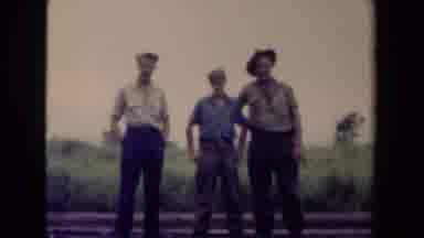 Papua New Guinea (1944): Old Footage Of Mountain Scenery And Three Guys On The