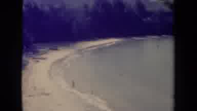 Kauai Hawaii USA (1944): Beautiful Beach And Mountains Next To The Sea Looks So
