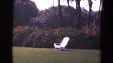 Kauai Hawaii USA (1944): An Outdoor Chair In A Warm Climate On A Sunny Day