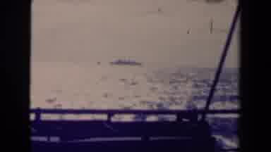 France (1945): Reel Clip Of Large Boat As Viewed From Another Boat At Sea