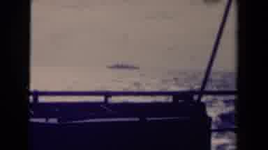 France (1945): View Of Ship On Open Sea On Bright Sunny Day