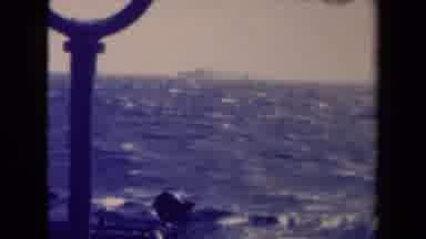 France (1945): Outdoor Footage Of A Boat On Rough Waters With Boats In The