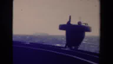 France (1945): Ocean Shipping Sea Transport Boat Travel Waves Wind View Clouds