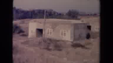 France (1945): Old Buildings With A Christian Graveyard