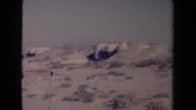France (1945): Barren Desert With Little Foliage Camera Panning To The Left