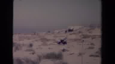 France (1945): A Sandy Beach On A Sunny Day And A Large Boat Out In The Calm Ocean