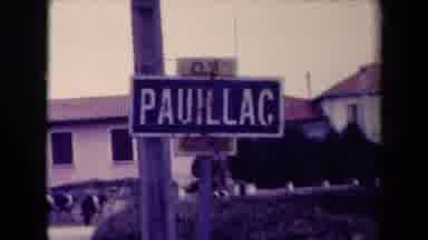 France (1945): Pauillac Street Sign With Cows In Backyard And Neighborhood Street