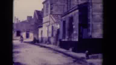 France (1945): People Horses Heading Toward Historic Near Downtown Back In The