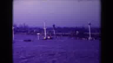 France (1945): Sea Landscape With Tall Lighthouse Type Objects In The Background