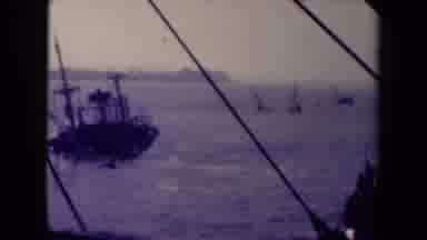 FRANCE-1945: Industrial Ships And Objects Floating In The Sea
