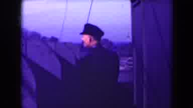 France (1945): English Navy Captain Embarking Troops On The Ship In Barry Wales