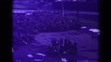 France (1945): Mass Of People Outside Sitting Or Standing Next To Each Other