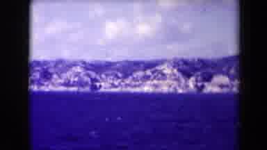 France (1945): Marseilles Seacoast Shows Mountains On Old Footage