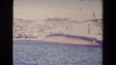 France (1945): Large Boat Sinks Or Runs Aground In A River