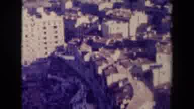 France (1945): Bird's Eye View Of A Building And Statue