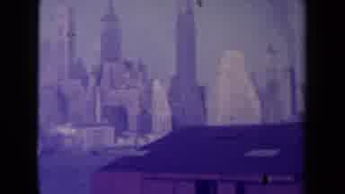 France (1945): Old Color View Of Some City Skyline