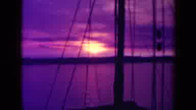 France (1945): Sunset On The Ocean