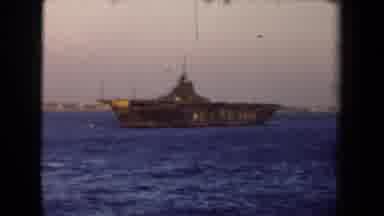 Netherlands (1946): A Black Navy Ship Sailing In The Ocean