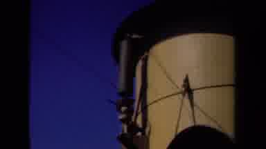 Netherlands (1946): Steam Boat Whistle And Silhouette Of Boat Against Sunset