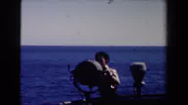 Netherlands (1946): Young Man Alerting Others At Sea