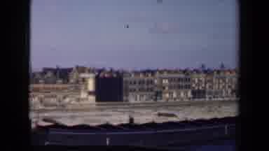 Netherlands (1946): Collapsed Buildings Sand Moving Water Fallen Steel Deserted