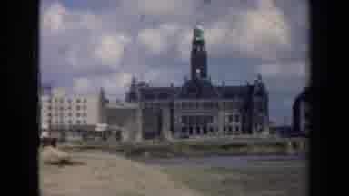 Netherlands (1946): Gothic Style Old Buildings Rise Above The Gentle River Below