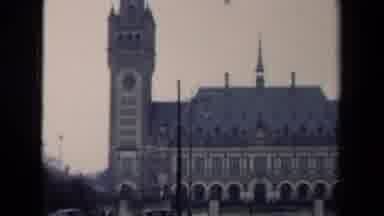 Netherlands (1946): A Vintage Film Clip Of A Historical Building With A Tower