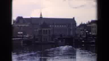 Netherlands (1946): Camera Pans Across A Cool Historic Looking On The Waterfront