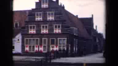 Netherlands (1946): Camera Pans From One House To The Alley Beside It To Set The