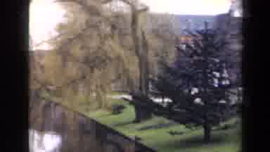 Netherlands (1946): Overview Of A Park With A Waterway With A Small Clip Of A