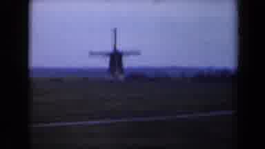 Netherlands (1946): Views You See When You Are Driving At Sunset Going On A Trip