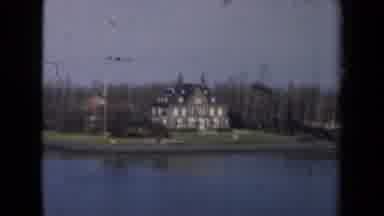 Netherlands (1946): Beautiful House By The Lake And The Boats On The Marina