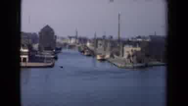 Netherlands (1946): Camera Pans By Showing Off The Canals And Old Looking