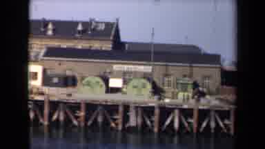 Netherlands (1946): View Of Wooden Bridge And Sea Docks On A Clear Sunny Day
