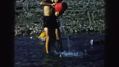 Kansas City Missouri (1959): Children Enjoying The Beach Life