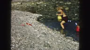 Kansas City Missouri (1959): Vintage Footage Of Two Kids Playing At A Beach With A