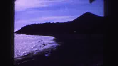 Kansas City Missouri (1959): View Of The Ocean A Beach And A Mountain