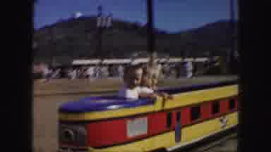 Kansas City Missouri (1959): Kids Riding The Train At A Carnival