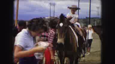 Kansas City Missouri (1959): Adults Helping Small Kids Ride Two Incredibly Well