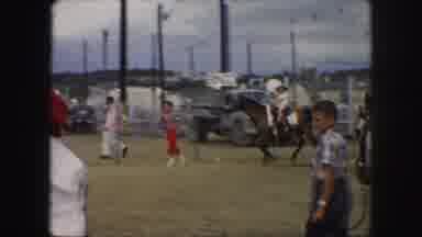 Kansas City Missouri (1959): Child Riding Horse Being Led By Woman; Other Children