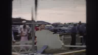 Kansas City Missouri (1959): Kids On A Amusement Ride Going Around In Circles At A